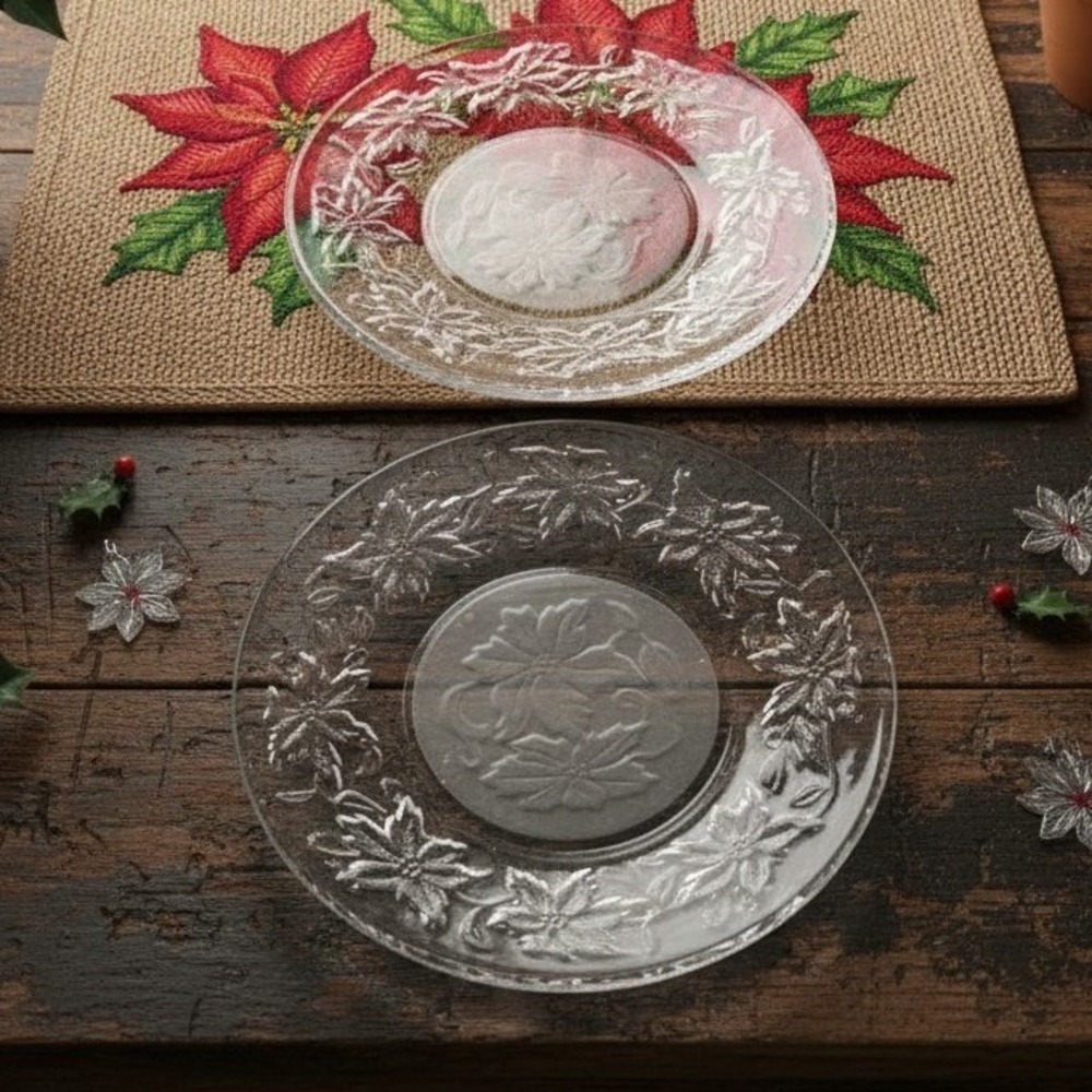 Princess‎ House Fantasia Bread & Butter Plates, Set of 2, Vtg Frosted Dinnerware